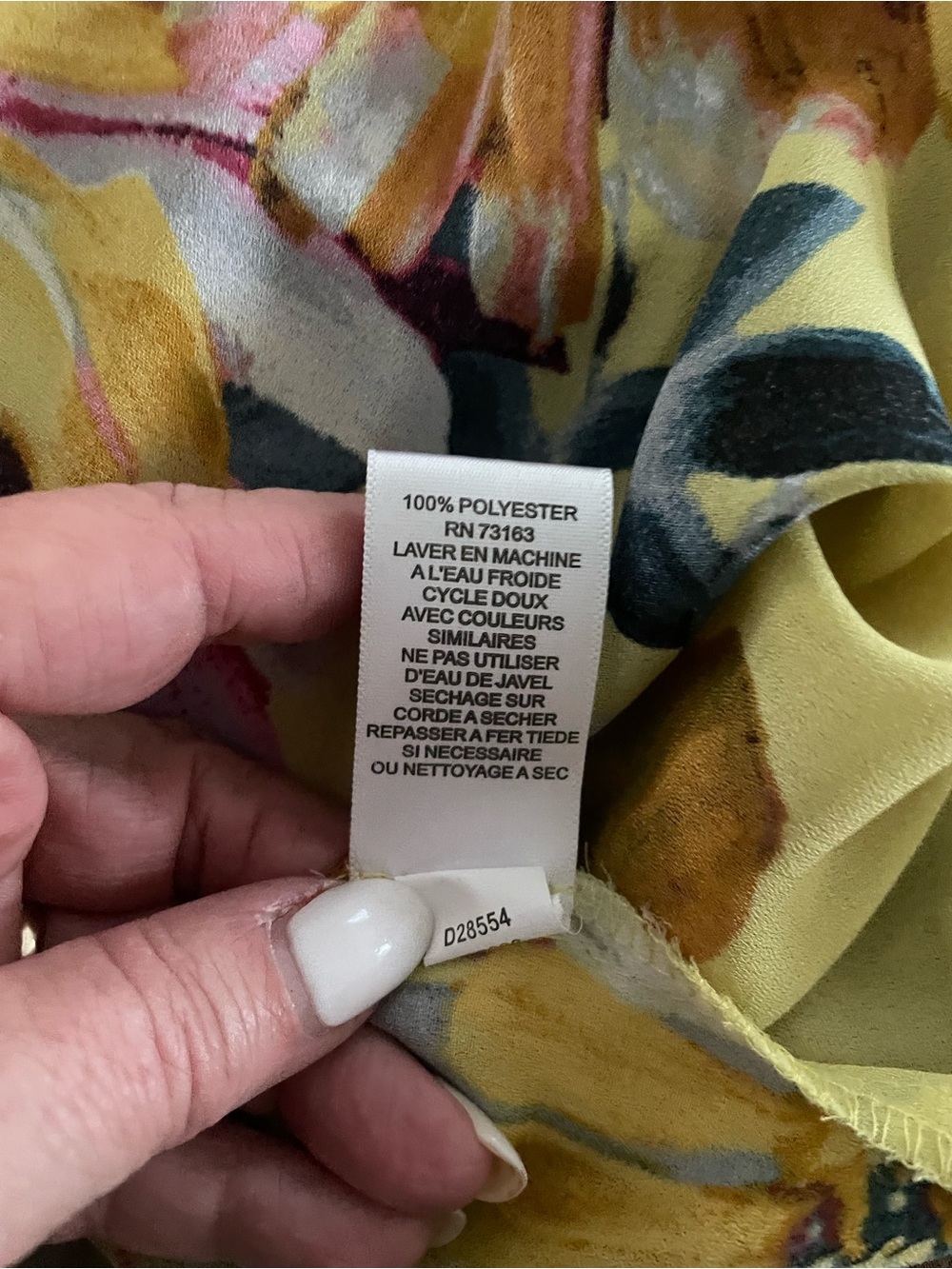 Spense Chartreuse Floral Split-Neck Tunic - Picture 12 of 13